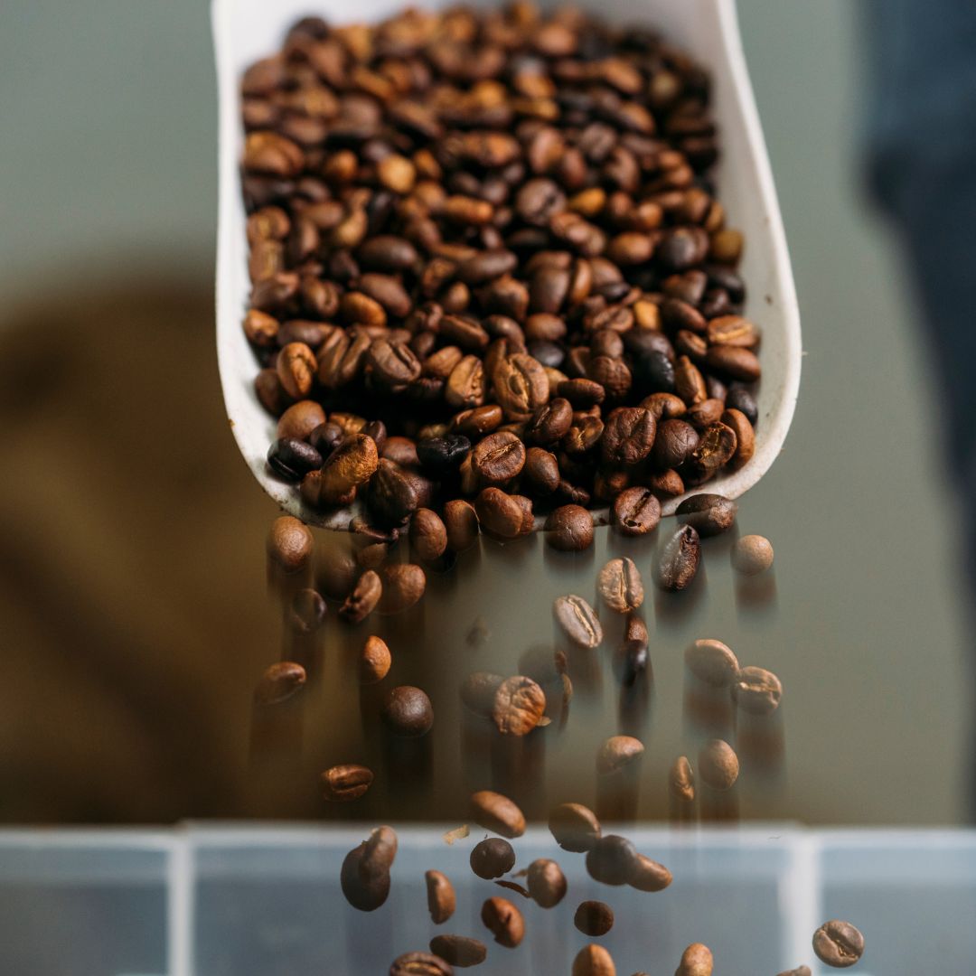 We roast in micro-batches right